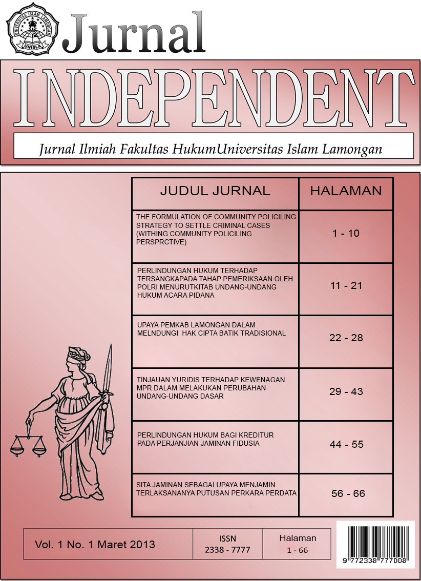 					View Vol. 1 No. 1 (2013): Jurnal Independent
				
