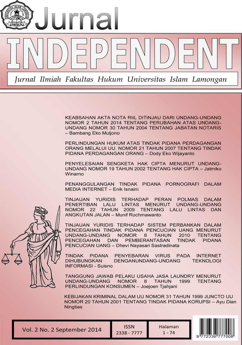 					View Vol. 2 No. 2 (2014): Jurnal Independent
				