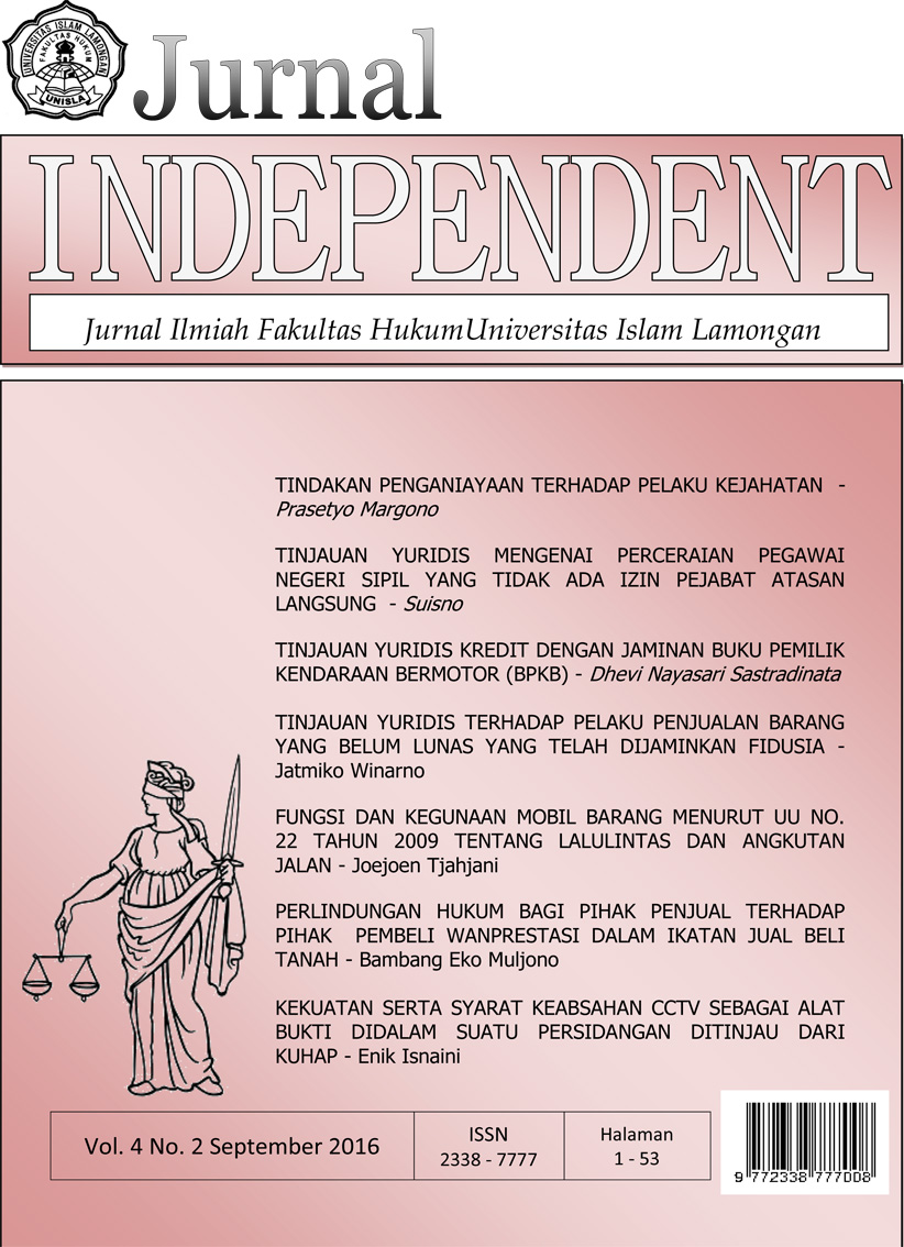 					View Vol. 4 No. 2 (2016): Jurnal Independent
				